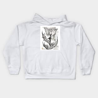 Copy of Rose on the Grid Flor Kids Hoodie